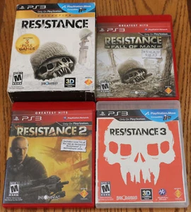 Resistance Collection (PlayStation 3 PS3, 2012) Trilogía Completa Juego de Caja CIB - Imagen 1 de 8