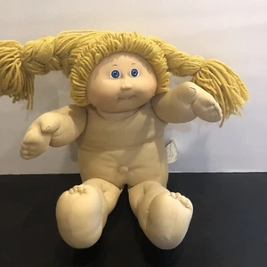 Toppa cavolo vintage bambini 1985 Coleco 17” ragazza capelli biondi occhi azzurri dente - Foto 1 di 12