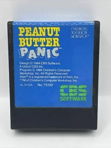 PEANUT BUTTER PANIC (Atari 400/800/XL/XE, 1984) CBS Cartridge ONLY- VERY RARE - Picture 1 of 3