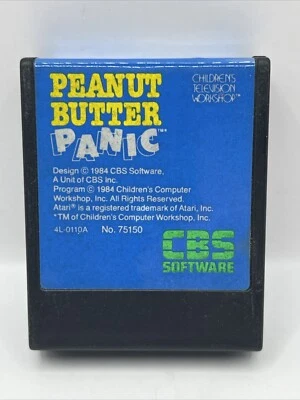 PEANUT BUTTER PANIC (Atari 400/800/XL/XE, 1984) CBS Cartridge ONLY- VERY RARE - Image 1 of 3