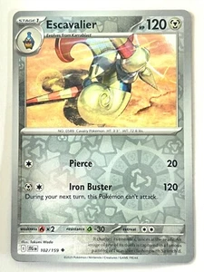 Escavalier 102/159 Reverse Holo Journey Together Pokemon Pack Fresh Near Mint NM - Bild 1 von 4