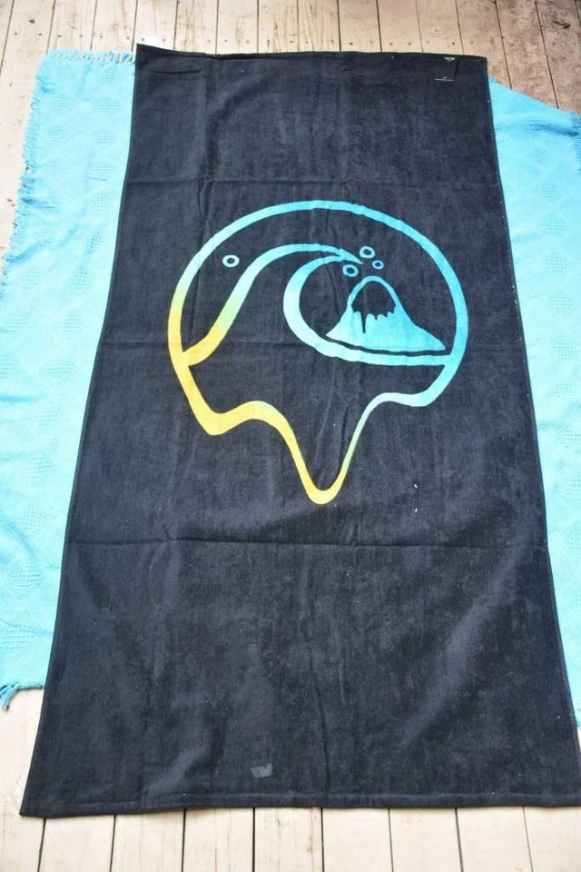 NEW Black Bombora Quiksilver Surf BEACH TOWEL LARGE. rrp $49.99 Quality Towel - image 1 of 1