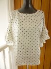 WOMENS POLKA DOT BLOUSE FROM H&M SIZE UK 14  NEW WITH TAG