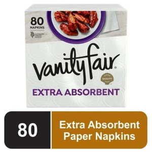 Vanity Fair Tovaglioli di Carta Premium Extra Assorbenti, Numero 80, Morbidi e Resistenti - Foto 1 di 5