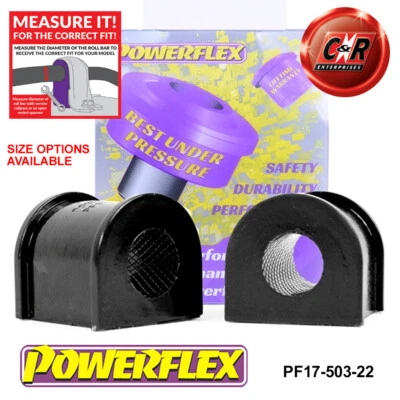 Arbustos de barra antivuelco Powerflex 22 mm para Maserati Merak (1972 - 1983) PF17-503-22 - Imagen 1 de 4