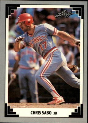 1991 Leaf #65 Chris Sabo - NM-MT - Image 1 of 2