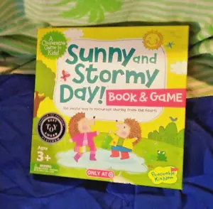 Peaceable Kingdom Sunny and Stormy Day Book and Game Cooperative Learning - Picture 1 of 3