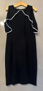 Coast Beautiful Black Dress - Size 16 - Picture 1 of 6