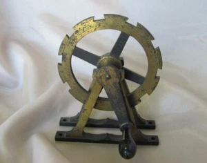 19C. ANTIQUE BRONZE ROTARY MECHANISM DEVICE FOR TELEGRAPH  - Picture 1 of 8
