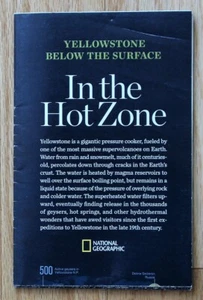 National Geographic May 2016 2 Sided Map Only; In The Hot Zone; Yellowstone Park - Picture 1 of 3