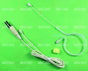 Auricular Micrófono para SHURE mini XLR 4Pin TA4F Cable separado desmontable - Imagen 1 de 8