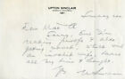 Upton Sinclair   Autograph Letter Signed