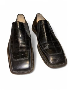 Mezlan Spanish-made Alligator Loafers Luxury shoes W/ genuine alligator 11m - Picture 1 of 5