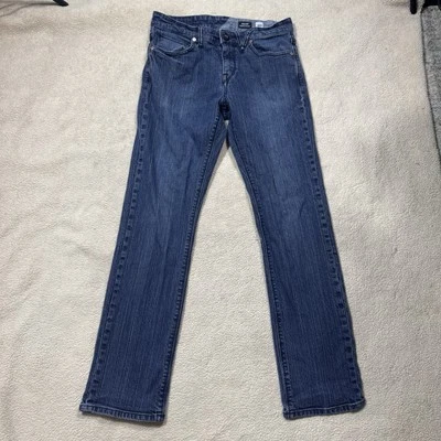 Volcom Jeans Mens 30 Solver Modern Straight Blue Denim Dark Wash Mid Rise 30x30 - Image 1 of 4