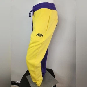 Death Row Velours Jogginghose lila/gelb Damengröße 2XL (36") neu ohne Etikett - Bild 1 von 12