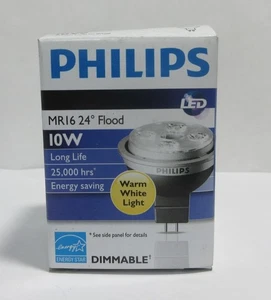 Philips 9290002193 - 9 Pack - MR16 24 Flood Light Bulb -10W - LED Dimmable - Picture 1 of 6