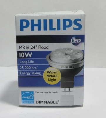 Philips 9290002193 - 9 Pack - MR16 24 Flood Light Bulb -10W - LED Dimmable - Image 1 of 4