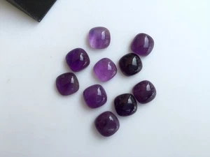 Natural Amethyst Purple Cushion Cabochon 5mm to 20mm Loose Gemstone - Picture 1 of 2