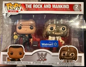 WWE Funko POP! Paquete de 2 The Rock And Mankind - Exclusivo de Walmart (B) - Imagen 1 de 1