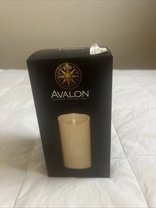 Neu im Karton 1 AVALON ELFENBEIN KERZE BEWEGLICHE FLAMME Stumpenfernbedienung nicht enthalten - Bild 1 von 7