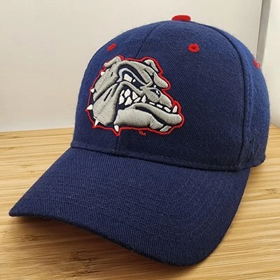 VTG Gonzaga Bulldogs Fitted Hat, Navy Cap, Spike Logo, Wool Blend, Zephyr, 7 3/8 - Image 1 of 4