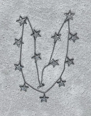 Ben Amun Stars Rhinestone Long Necklace - Image 1 of 4