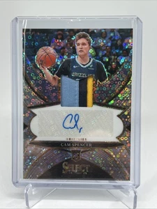2024-25 Panini Select Fast Break Cam Spencer Patch Auto RC Grizzlies - Picture 1 of 2