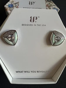 Bomb Party October 2025 Birthday Earrings ER70255 The Shape Of Strength Opal - Picture 1 of 4