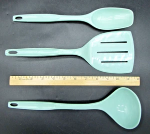 NEW FOLEY Nylon Utensils Slotted Wide Spatula / Flipper Cooking Spoon Ladle Blue - Picture 1 of 6