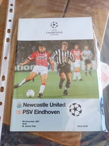 Newcastle United V PSV Eindhoven 05/11/1997 Champions League programme (22) - Picture 1 of 2