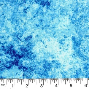 6 Yards Earth Jewels #36 - 100 % Baumwolle Druckstoff - blau - Bild 1 von 2