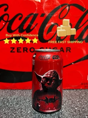 COCA COLA ZERO Yoda НЕРАСПЕЧАТАННЫЙ ЗВЕЗДНЫЕ ВОЙНЫ ограниченный выпуск запечатанная банка 2025 новый 🔥 - Изображение 1 из 4