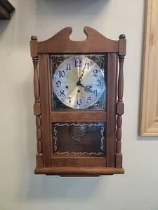 Ansonia Westminster Chime Regulator Wall Clock Working - Picture 1 of 7