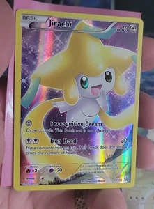 Pokemon Karte Schwarz 🌟 Promo XY112 Jirachi Mythical Collection Moderated Played - Bild 1 von 23