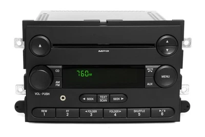 Radio CD 06 Mercury Milan Ford Fusion AMFM con actualización de entrada auxiliar 6E5T-18C815-AG Foto 1 de 4