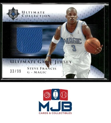 2005-06 Ultimate Collection Steve Francis Ultimate Game Jerseys #33/99 #UJ-SF - Image 1 of 2