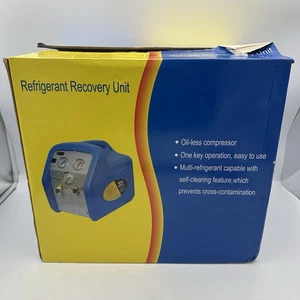 Macchina recupero refrigerante VEVOR 1HP doppio cilindro AC HVAC strumento riciclaggio - Foto 1 di 7