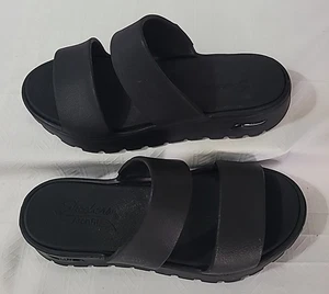 Skechers Mujer/Talla 6 Foamies: Sandalia Negra Arch Fit Footsteps - Imagen 1 de 5