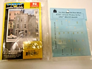 Scala N - Design Preservation 50100 Bruce's Bakery Kit di Costruzione 7 Finestre Kit - Foto 1 di 4