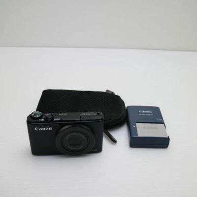 Canon PowerShot S110 Black 12.1MP 5x Zoom Digital Camera w/Battery, Charger - Image 1 of 3
