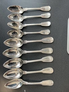 Christofle - 9 antike Essbestecklöffel - Chinon - Bild 1 von 20