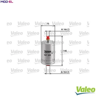 FUEL FILTER 587206 FOR FERRARI MERCEDES-BENZ C-CLASS 123/Break/T-Model 124 SL - Image 1 of 4