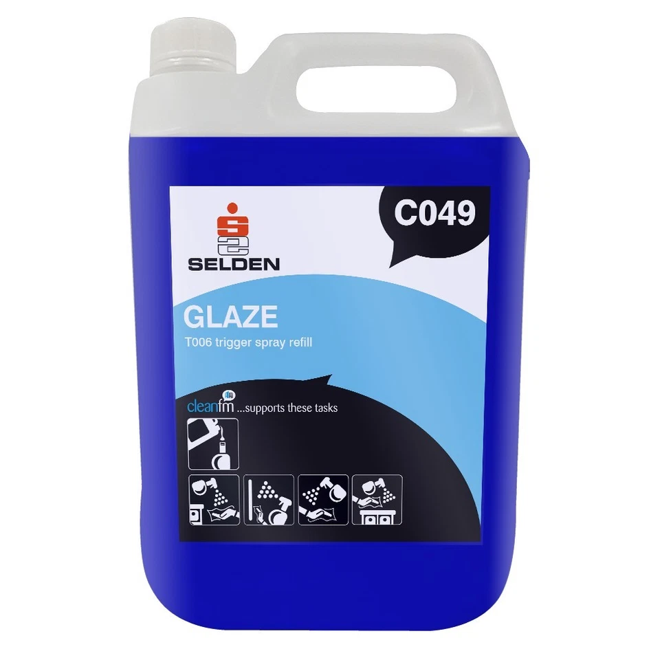 WINDOW CLEANER 2x Window, Glass and VDU Cleaner - 2 x 5 litre refill Selden C049