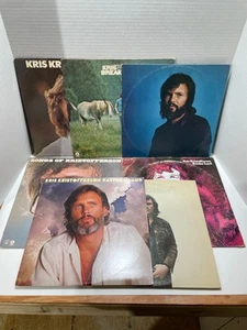 Kris Kristofferson 7 LP Vinyl Lot Silver Tongued Devil Border Lord Easter Island - Picture 1 of 22