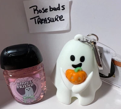 Bath Body Works GHOST 洗手液 PocketBac 托座全新带标签 Glow + Ghoul Friend — 第 1/3 张图片