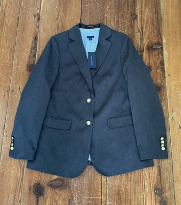Nuevo con etiquetas Tommy Hilfiger Mujer Uniforme Gris Chaqueta Blazer Mediano M Foto 1 de 4