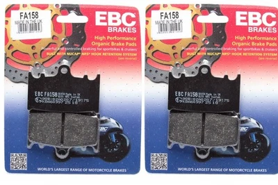 Pastillas de freno de disco delanteras FA158 PARA KAWASAKI ZZR 1100 (ZX 1100 D1-D9) 93-01 EBC - Imagen 1 de 4