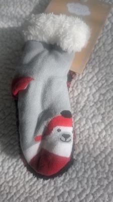 Calcetines Capelli Navidad Rojo/Negro Cuadros y Gris/Rojo/Negro Oso Polar 2T-4T Foto 1 de 4