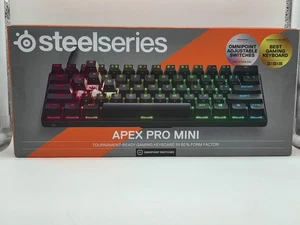 Steelseries Apex Pro Mini Black Wired HyperMagnetic Gaming Keyboard - New - Picture 1 of 3