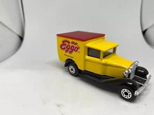 Vintage Mattel Matchbox 1979 Model A Ford Yellow Kelloggs Eggo Die Cast Model - Picture 1 of 6